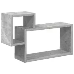 Polica na zidu Zidna montaža Betonska siva 55 x 15 x 35 cm