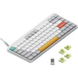 Nuphy Nuphy Air75 V2 Brezžična Mehanska Tipkovnica, Bluetooth/2.4 GHz, Slim, US Layout, Ionic White Switch Aloe, (21755790)