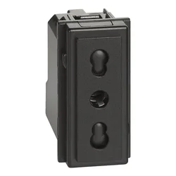 LNOW EURO UTIČNICA 2P+E/16A/250V 1M CRNA