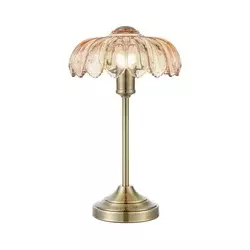 Markslöjd 109180 - Stona lampa KURAGE 1xE27/60W/230V mesing/zadimljeno bež