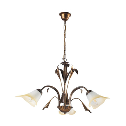 ONLI - Luster na lancu LUCREZIA 3xE14/6W/230V bronzan