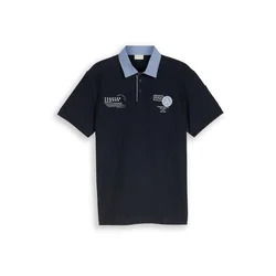 TOM TAILOR Majica svetlo modra / temno modra / volneno bela