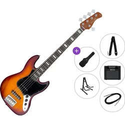 Sire Marcus Miller V5R Alder-5 Premium SET Tobacco Sunburst 5 strunska bas kitara