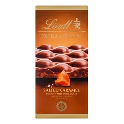 Lindt Čokolada Extra Creamy Salted Karamel, 80g