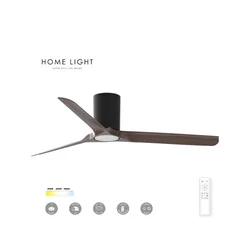 HOME LIGHT FC102 Aspen Plafonski ventilator crna/drvo