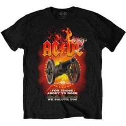 AC/DC Majica FTATR 40th Flaming Black XL