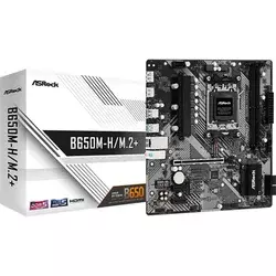 ASROCK matična ploča Am5 B650m-h/m.2+ Asrock 4kddr5 6400+mhz(o.c.), Hdmi, Dp, Pci-ek16 4.0, 2kpci-ek1 4.0