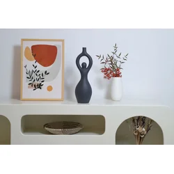 Aberto Design Vaza Lossin, 14,5x10x43 cm, Antracit