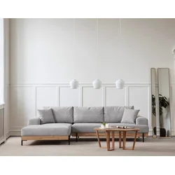 Atelier del Sofa Ugaona garnitura Eti 98x78x170cm Siva