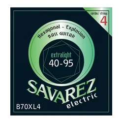 Strune za E-bas Savarez Hexagonal Explosion 4-strunski extra light 682.305
