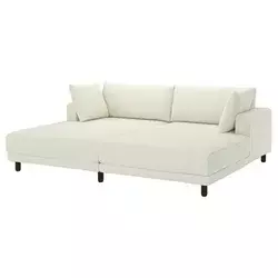 UPPAKRA Modularna sofa trosed, s lenjivcima/Axvall prljavobela