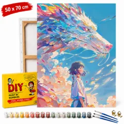 ERS Slika po številkah z okvirjem Spirited Away 50x70 cm