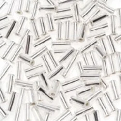Kašaste perle (seed beads) štapići 7.5 mm boja srebrna