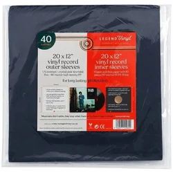 Legend Vinyl LV32 Mixed Pack - Inner & Outer Obaly na LP platne (12 Vinyl) 20 Black-Clear