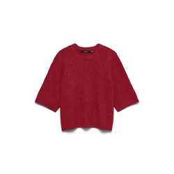 VERO MODA Pulover VMBOOM pegasto rdeča