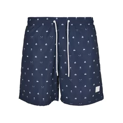 Urban Classics Kratke kopalne hlače  marine / bela