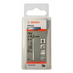 Bosch Burgija za metal HSS-Co, DIN 338 4,1 x 43 x 75 mm 2608585881