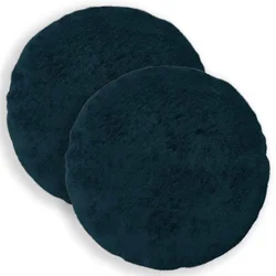 Vidaxl Prevleka za blazino 2 kos HEERLEN Temno modra O 60 cm