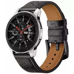 TECH-PROTECT usnjeni pašček za Samsung Galaxy Watch (46mm), black