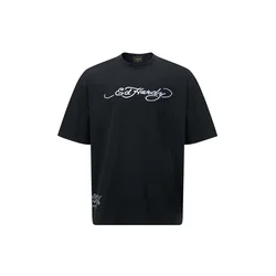 Ed Hardy Majica Drags-Back siva/antracit/črna/bela