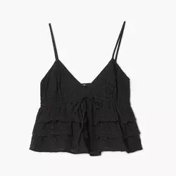 Cropp - Top na bretele - CRNO