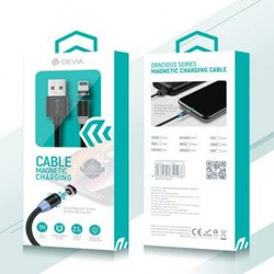 DEVIA Kabl USB Gracious Series Magnetic Cable Micro/ crna