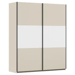 Rauch Möbel OMARA Z DRSNIMI VRATI, bela, barve aluminija, barve šampanjca
