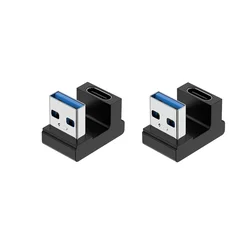 INF 2-Pack U-Shaped USB na Type-C Adapter: USB moški na Type-C ženski pretvornik, (5000098881)