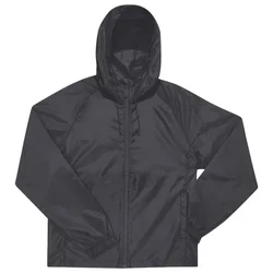 VJETROVKA S KAPULJAČOM ZIP UNISEX B&C # RESET LINED WINDBREAKER TAMNO SIVA S