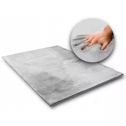Tepih od zečje svile - svijetlo siva 100x150 cm