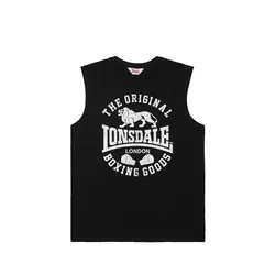 LONSDALE Majica Boldron črna/bela