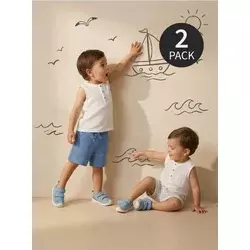 Sinsay - Pamučni šorts 2 pack - grey blue