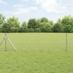 vidaXL šesterokotna ograja 0.6x10 m pocinkano jeklo
