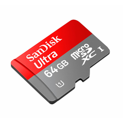 SANDISK Micro Secure Digital (microSDXC) Ultra 64 GB (Class 10, UHS-1) (SDSDQUA-064G-U46A)