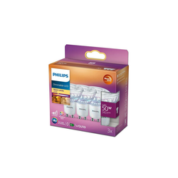 SET 3x LED prigušiva sijalica Philips Warm Glow GU10/3,8W/230V 2200-2700K