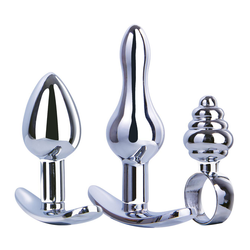NMC Hardware Gear 3in1 Metal Butt Plug Set I