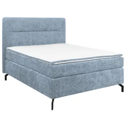 Esposa BOXSPRING POSTELJA 140 cm  x 200 cm , tekstil svetlo modra