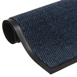 Vidaxl Predpražnik taftani 60x180 cm moder