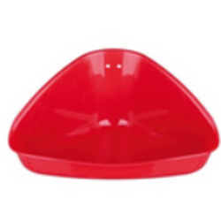 Ugaoni toalet za glodare, Otvoren, 16 x 7 x 12 cm Crveni