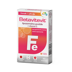Betavitevit Lipozomalno gvožđe + Vitamin C 30 tableta