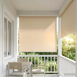Rolo zavjesa za vanjsku uporabu s UV zaštitom Bež 120 x 140 cm