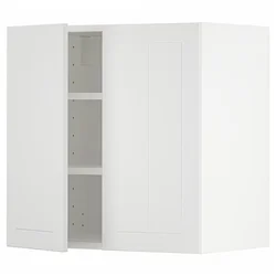 METOD Viseča omarica s policami/2 vrati, bela/Stensund bela, 60x60 cm