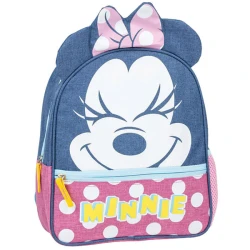 Ranac za vrtić oblik 1zip 1 džep Minnie Cerda 2100005124 roze-crni