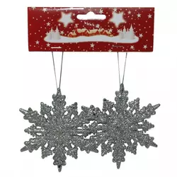 Pahulje 11cm 2kom/set srebrne ( 40-631000 )