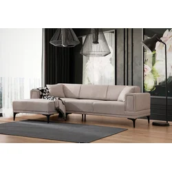 Atelier del Sofa Ugaona garnitura Horizon 85x43x207cm Svetlobraon