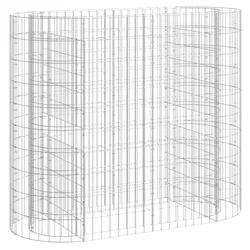 Gabionska povišena gredica od pocinčanog željeza 120x50x100 cm