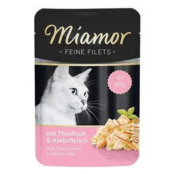 MIAMOR Vlažna hrana za mačke, Fileti u želeu tuna i kraa Feine Filets, 100g