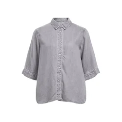 OBJECT Bluza OBJFRAME siv denim