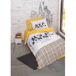 L`ESSENTIEL MAISON Ranforce posteljina (160x220) Worldwide Mustard