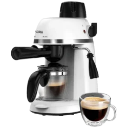 FLORIA Aparat za espresso kafu, 800W, Bijeli